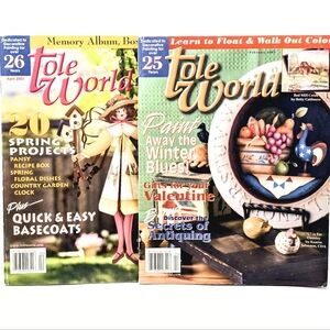Tole World Decorative Painting Magazine Bundle – 6 Issues (2002–2003)